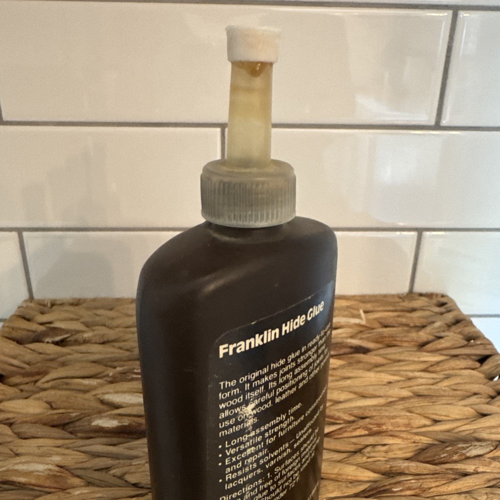 Vintage Franklin Hide Glue Bottle USA 8 Oz - Picture 4 of 5